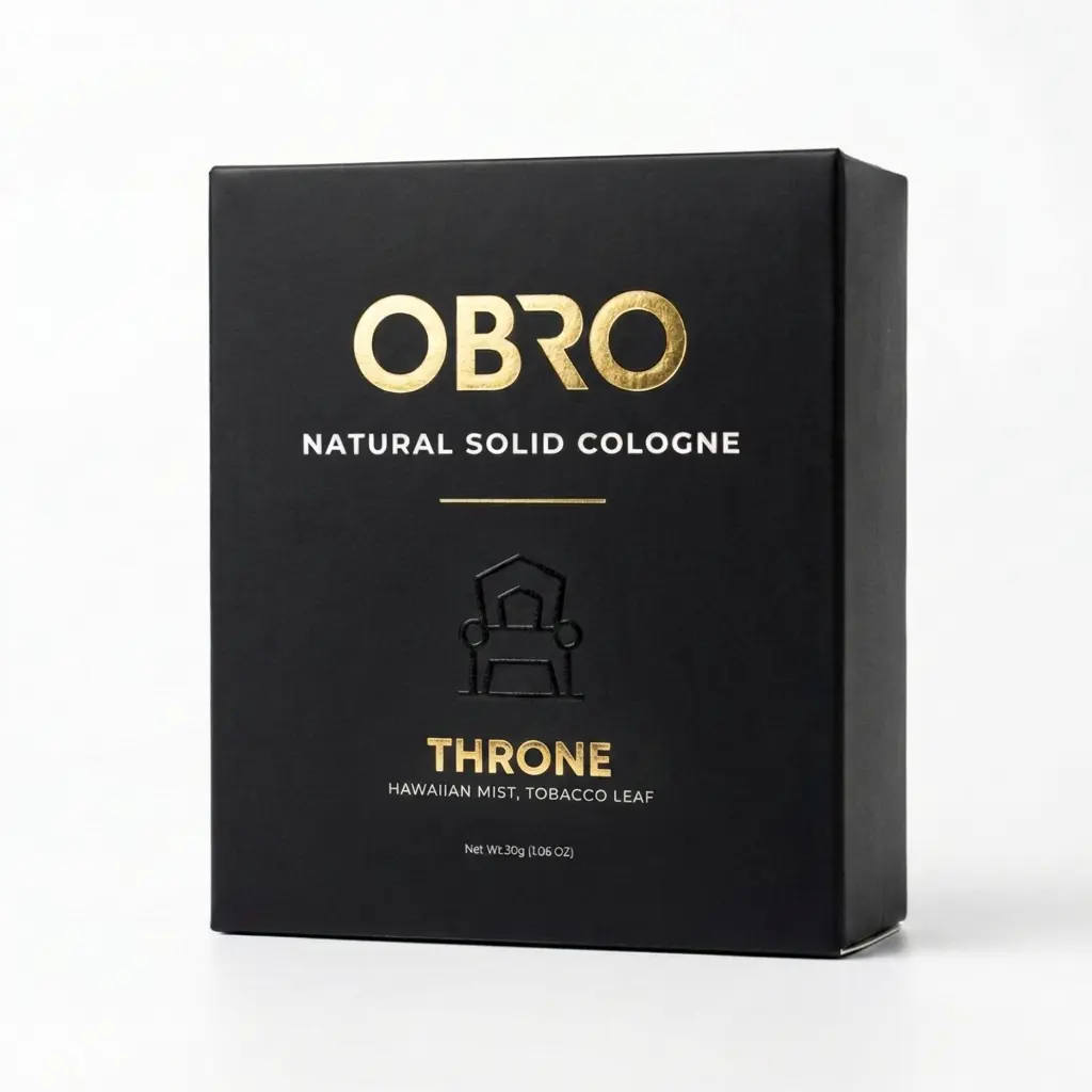 OBRO Throne – The Only 100% Natural Men’s Cologne on TikTok (No Parfum/Fragrance Loophole Synthetics Other “Natural” Brands Use) Scent Blend Powerful Perfumes Wood Oud