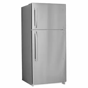 SMAD Top-Freezer Adjustable Refrigerator 18 cu.ft Stainless Steel Door Handles