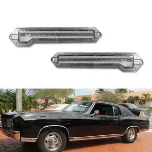 2pcs Brand new and quality Clear Front OR Rear Bumper Side Marker lamps Lights For 1970 1971 1972 Chevrolet Monte Carlo