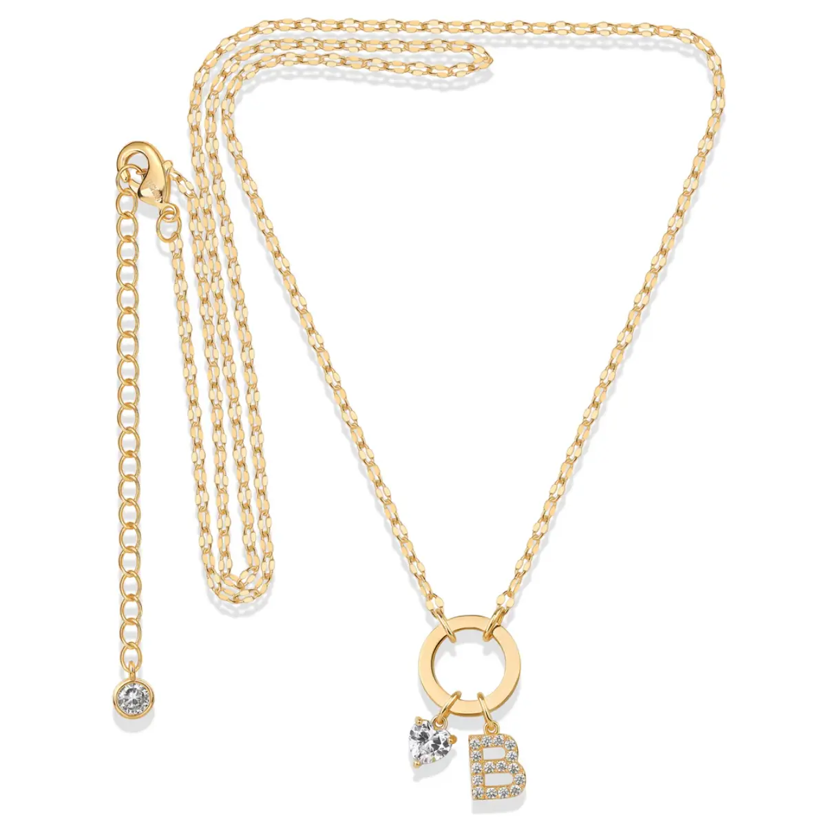 Initial Spark Necklace