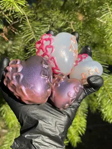 Squishy HEART stress relief platinum silicone squeeze toys