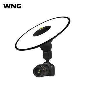 Portable Collapsible Round Flash Softbox Beauty Dish Flash Speedlite Diffuser for Camera Flash Macro Shooting with Storage Bagg