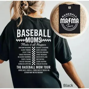 Funny Baseball mom shirt, baseball mama tour, Gift for Baseball Mama, Retro T-Ball Mom Tshirt, I’m not a regular mom tee, ballgame shirt