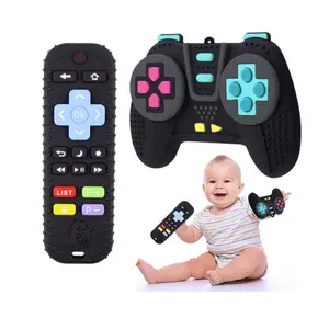 Baby Teething Toys Remote Toy, BPA Free, Silicone Remote Control and Game Controller Teethers for Toddlers, Infants, Boys, Girls, Baby's Christmas Gift
