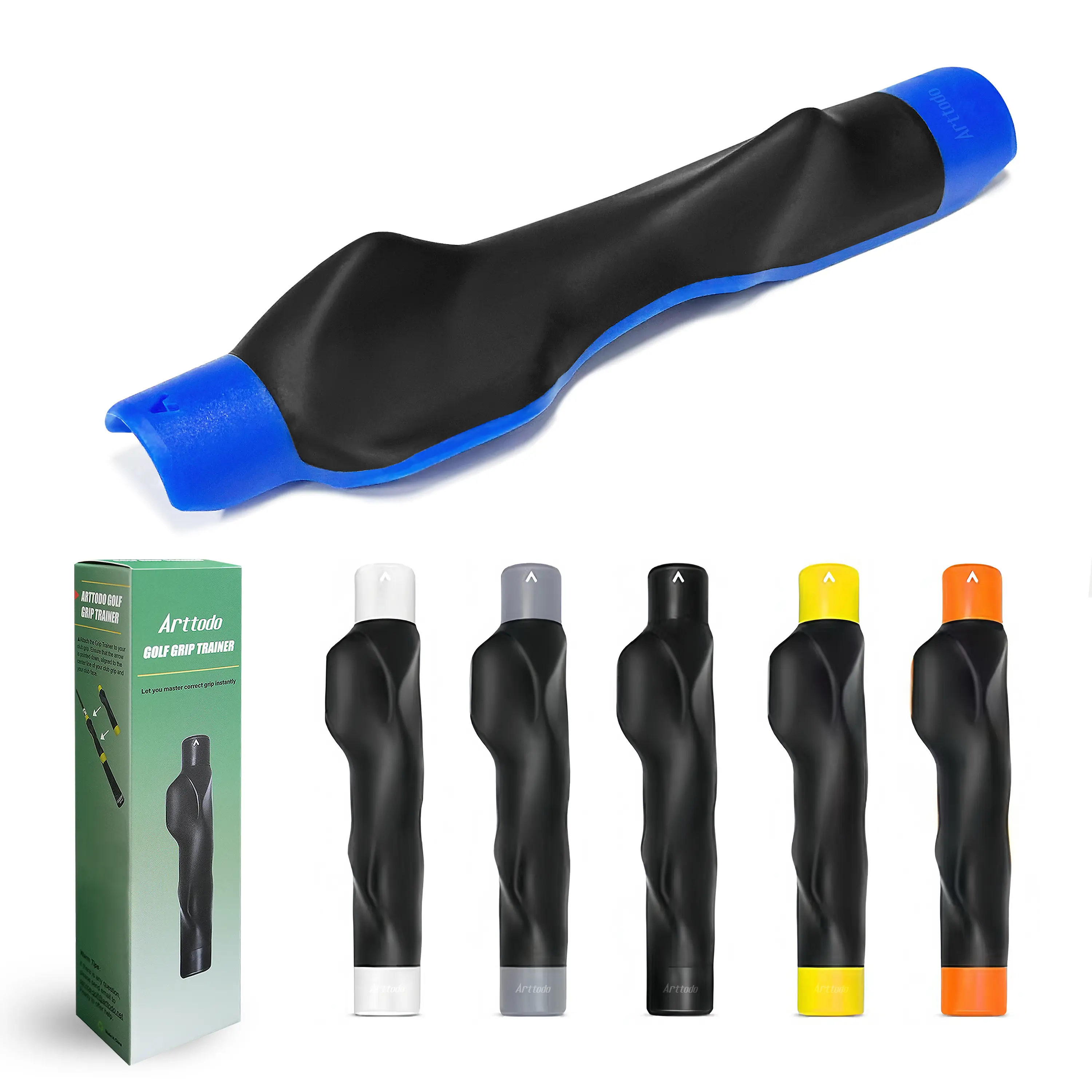 Arttodo Golf Grip Trainer, Fix Swing Grip, Golf Grip Training Aids, Fix Hand Position & Grasp, Master Correct Grip Posture, Golf Gifts Golf Regripping Kit