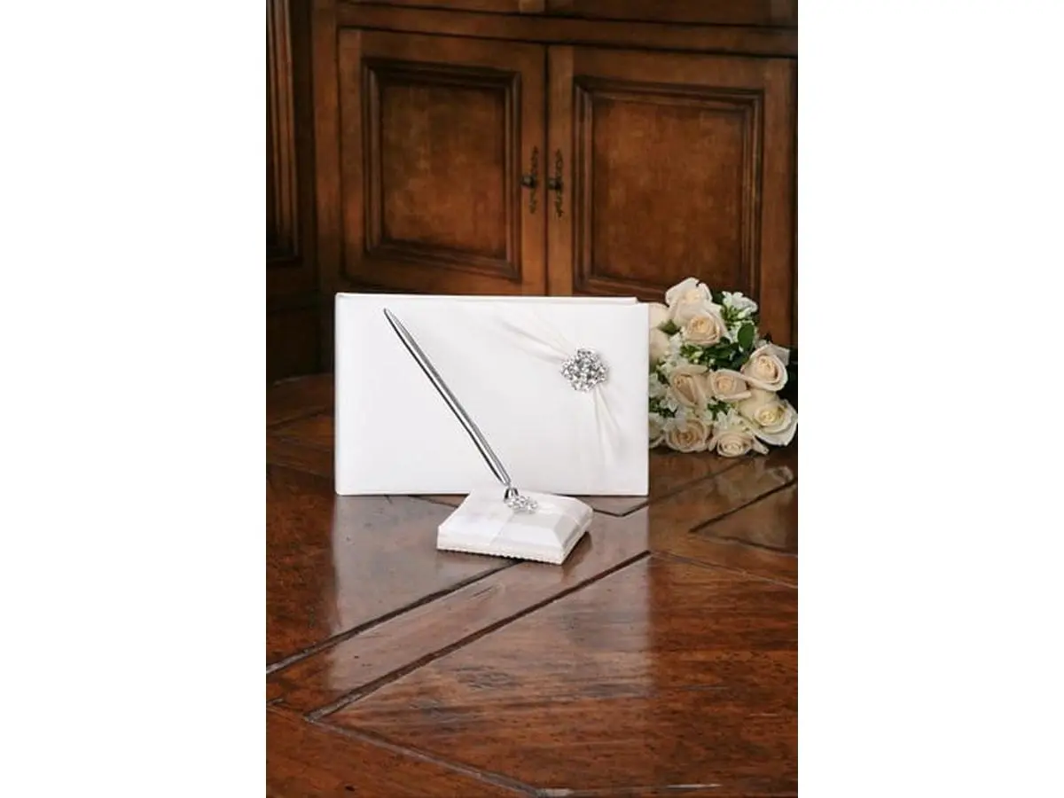 Ivy Lane Design A01100GB/IVO Garbo-Guestbook-Ivory Ivory