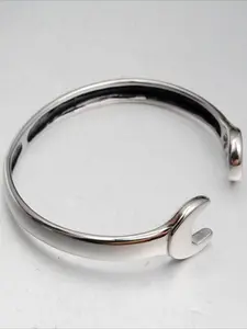 Adjustable Wrench Design Bangle Bracelet, Stainless Steel Jewelry for Party, Daily Clothing Decor, Trendy All-match & Exquisite Jewelry for Birthday Gift, Elegant Minimalist Bangle