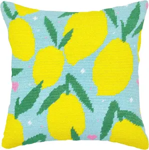Needlepoint Pillow Kit - Lemons