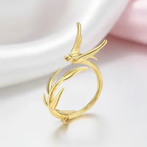 Swallow Willow Branch Ring
