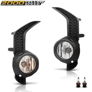 Fog Lights + Bezel Trim Fits 2014-2020 Toyota 4Runner TRD/SR5 Front Left & Right