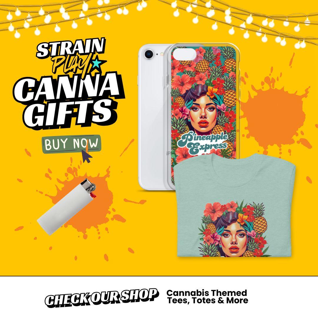 Pineapple Express Tropical Trips Spiral notebook Cannabis Themed Novelty Gifts blank dotted journals bullet  journals