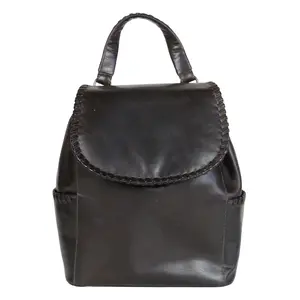 Allie Leather Backpack by Lady Conceal with Locking Compartment