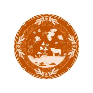 8 PACK Christie's Austin Cow Dinner Sized Collegiate Paper Plates