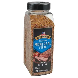 McCormick Grill Mates Montreal Steak Seasoning 29 oz Bold Savory Blend with Coarse Black Pepper Garlic Paprika & Crushed Red Pepper for Grilling Cooking - Spice - Flavor
