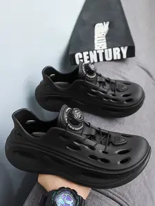Men's High-Quality Thick Sole Hollow Casual Outdoor EVA Sandals, Soft Comfortable Outdoor Beach Shoes, Hiking Gym Sports Walking Shoes, Spring 2026 Fashion Garden Shoes, Elevated Sandals