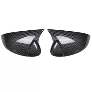 2PCS Sporty Ox Horn Side Mirror Covers, Car Accessories for VW Golf 8 MK8 R GTI R-Line 2020-2023, Exterior Auto Replacement Parts