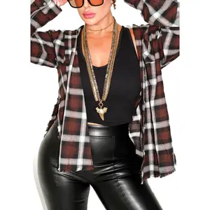 NOT YOUR BOYFRIEND'S SIDE SLIT FLANNEL