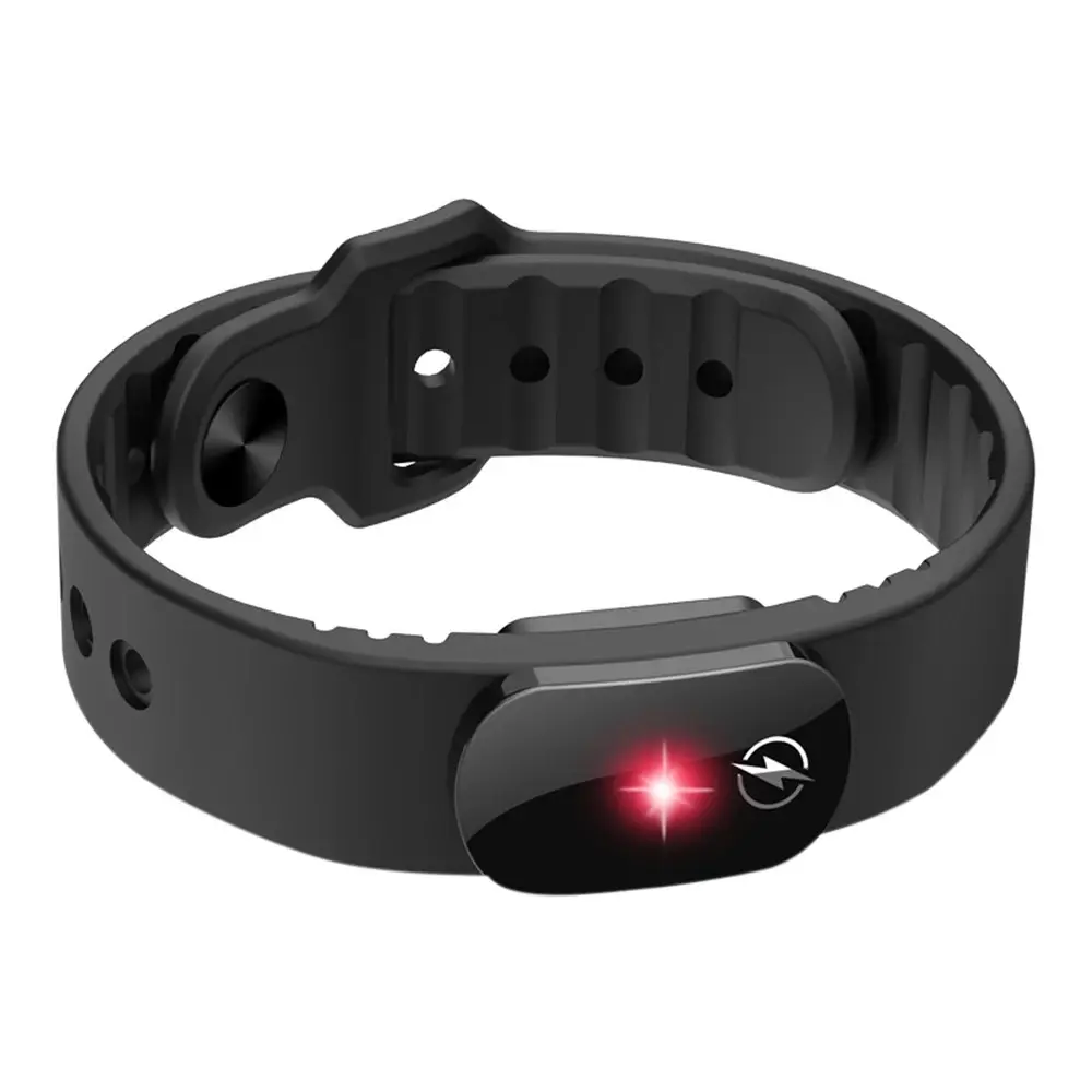 M12-SE Unisex Anti-static Silicone Strap Wrist Band - Wearable Waterproof Adjustable Winter Human Body Static Eliminator with Massage Mode (Fashion Jewelry Accessory)