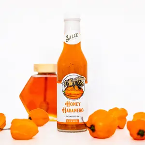 Salce's Honey Habanero Hot Sauce - Perfectly Balanced with honey and habanero peppers, 8 oz