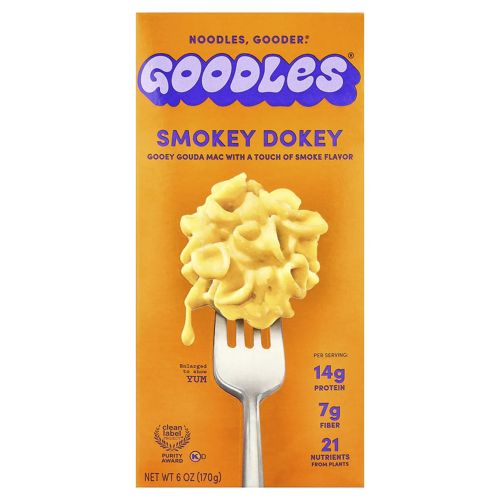 Goodles Smokey Dokey, Gooey Gouda Mac With a Touch of Smoke Flavor, 6 oz (170 g)