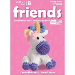 Crochet Kits, Friends Ursula Unicorn, 3", Crochet Kit for Beginners, Complete Kit, Animal Kits, Animal Kit, DIY Amigurumi Kits