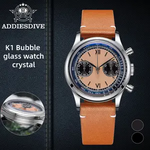 ADDIESDIVE Men's Watch Vintage Racing Watch - VK64 Movement 38mm Speedmate Style 100m Waterproof Vintage Chronograph Watch
