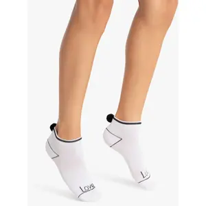 Lucky in Love Lucky Pom Low Cut Socks