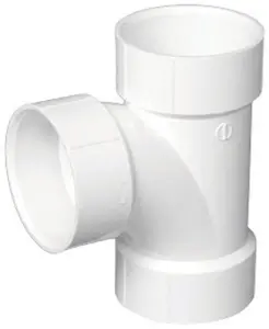 Charlotte Pipe & Foundry PVC004001600 PVC Dwv Sanitary Tee 6 in.