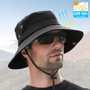 Wide Brim Sun Hat UV Protection Bucket Cap For Hiking Camping Fishing Safari Men Women