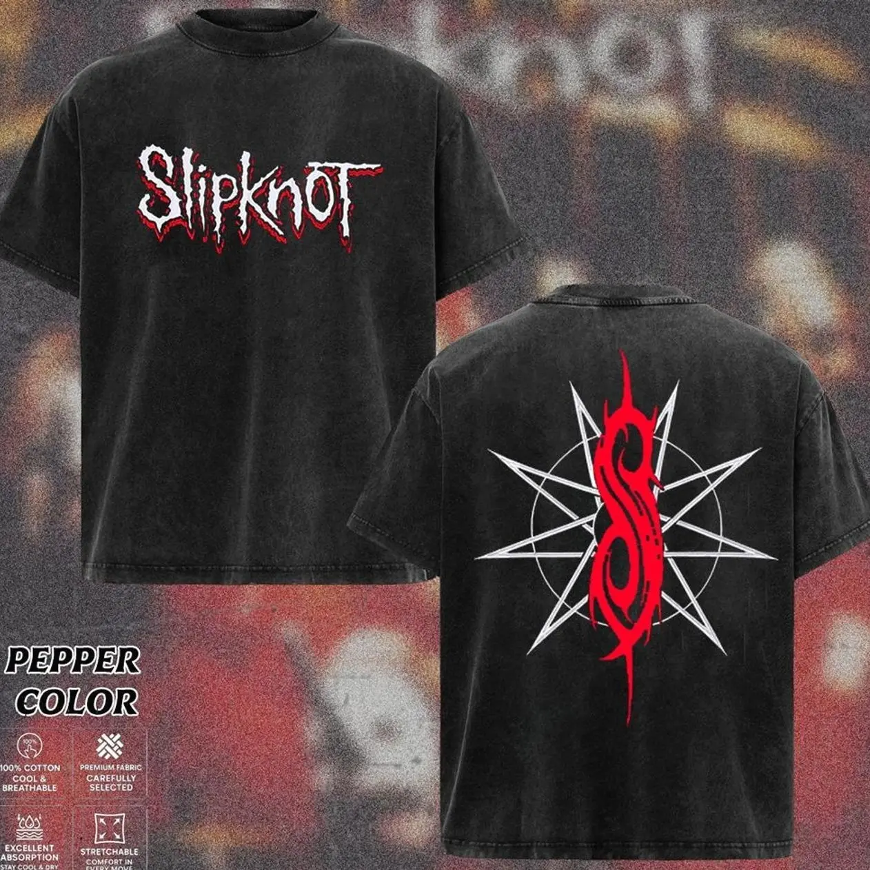 Slipknot Band v2 T-Shirt Collection, Dark Nu Metal Graphic Tee, Masked Industrial Horror Artwork Shirt,Chaos Alternative Metal T-Shirt, Distressed Dark Stage Streetwear, Heavy Metal Band Merch Gift for Rock Fans, Unisex Merch for Men & Women. YP9