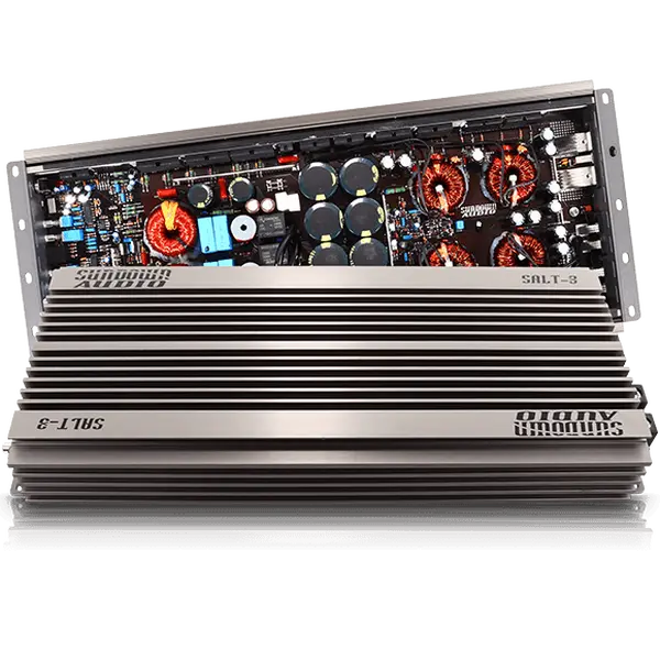 Sundown Audio SALT-3 Digital Class D Car Powered Amplifier, 3000W Wired Unit with Titanium Components, Remote Control, Multi-Protection Features, Car Audio Amplifiers, Powered Amplifier Amplifiers
