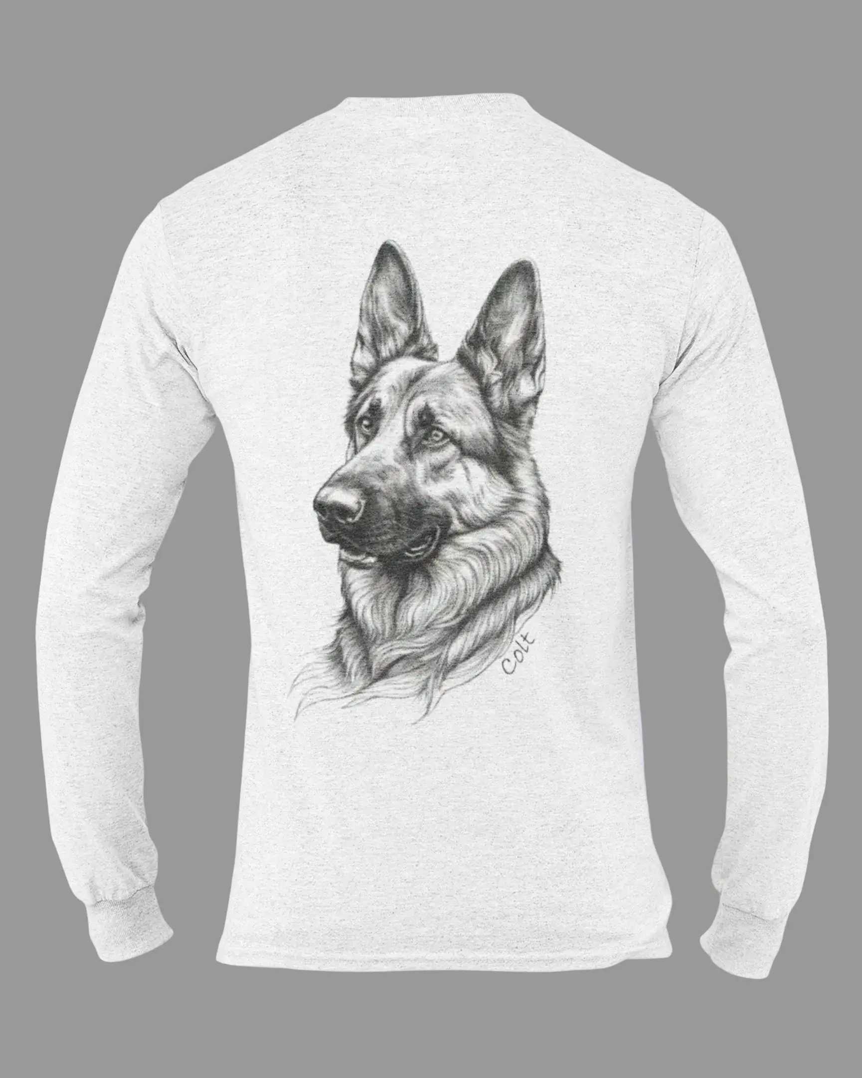 Customize with your German Shepherd's name Long Sleeve