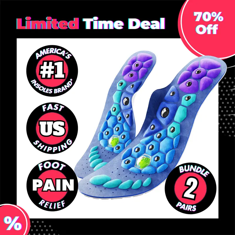 Akusoli 2 Pairs Reduces Foot pain & Standing Fatigue, 220+ lbs Plantar Fasciitis Arch Supporting insoles for Men & Women, Work Boot Insole, Shock Absorbing Insoles for Running, Arch Support Inserts To Help & Orthotic flat feet insole, reduce migraine