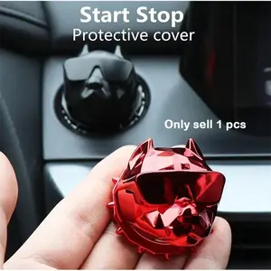 Car Engine Start Stop Button Protective Cover, 1pc Creative Design Car Engine Start Stop Button Protector, Automotive Car Interior Accessories for Car Decoration