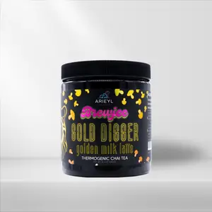 Arieyl's Brewjee- Gold Digger Mushroom Powder Drink Chai Tea Beverage Milk
