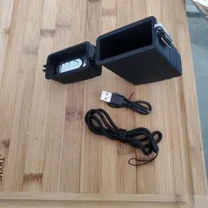 Outdoor Portable Windproof Lighter Case, USB Charging Lighter Box for Livingroom Bedroom Office Outdoor(Without Butane Gas)