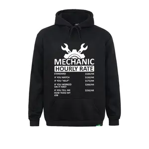 Funny Mechanic Hourly Rate Hoodie Graphic Pullover Sweatshirt, Cool Car Lover Gift for Mechanics Automotive Humor Hoodie, Car Fix Engineer Sweatshirt Clothing Gift Idea