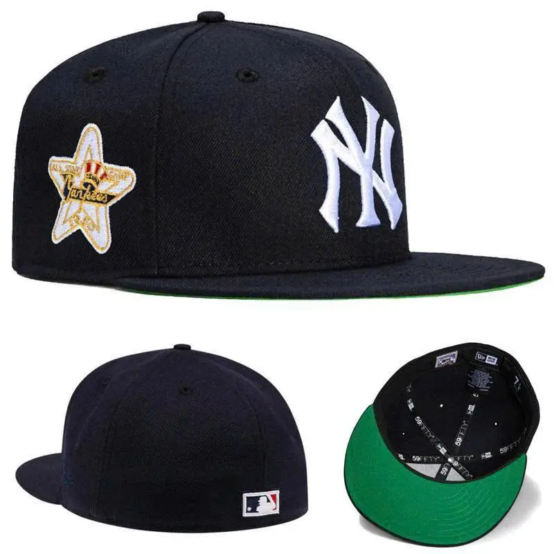 New Era MLB Snapback Hat – NY Yankees LA Dodgers Sox Cardinals Nationals Adjustable Cap, Flat Brim, Urban Style