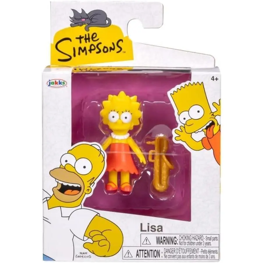 JAKKS Pacific The Simpsons Lisa Simpson 2.5in Mini Figure Collectible Toy