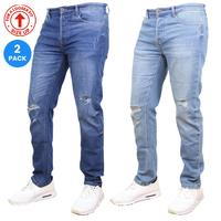 (2-Pack) Dark Wash - Medium Wash