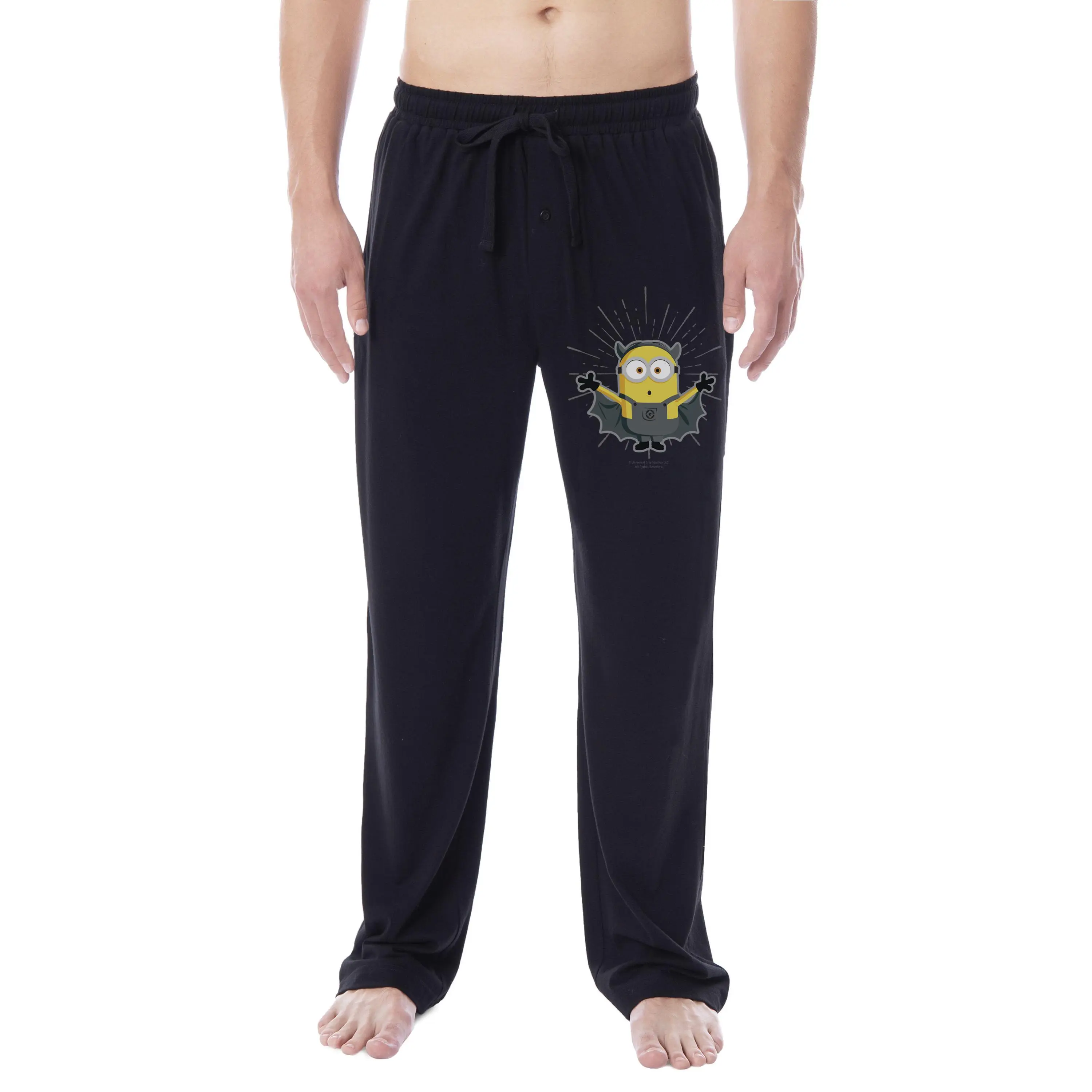 Despicable Me Mens' Bat Minions Halloween Character Sleep Pajama Pants