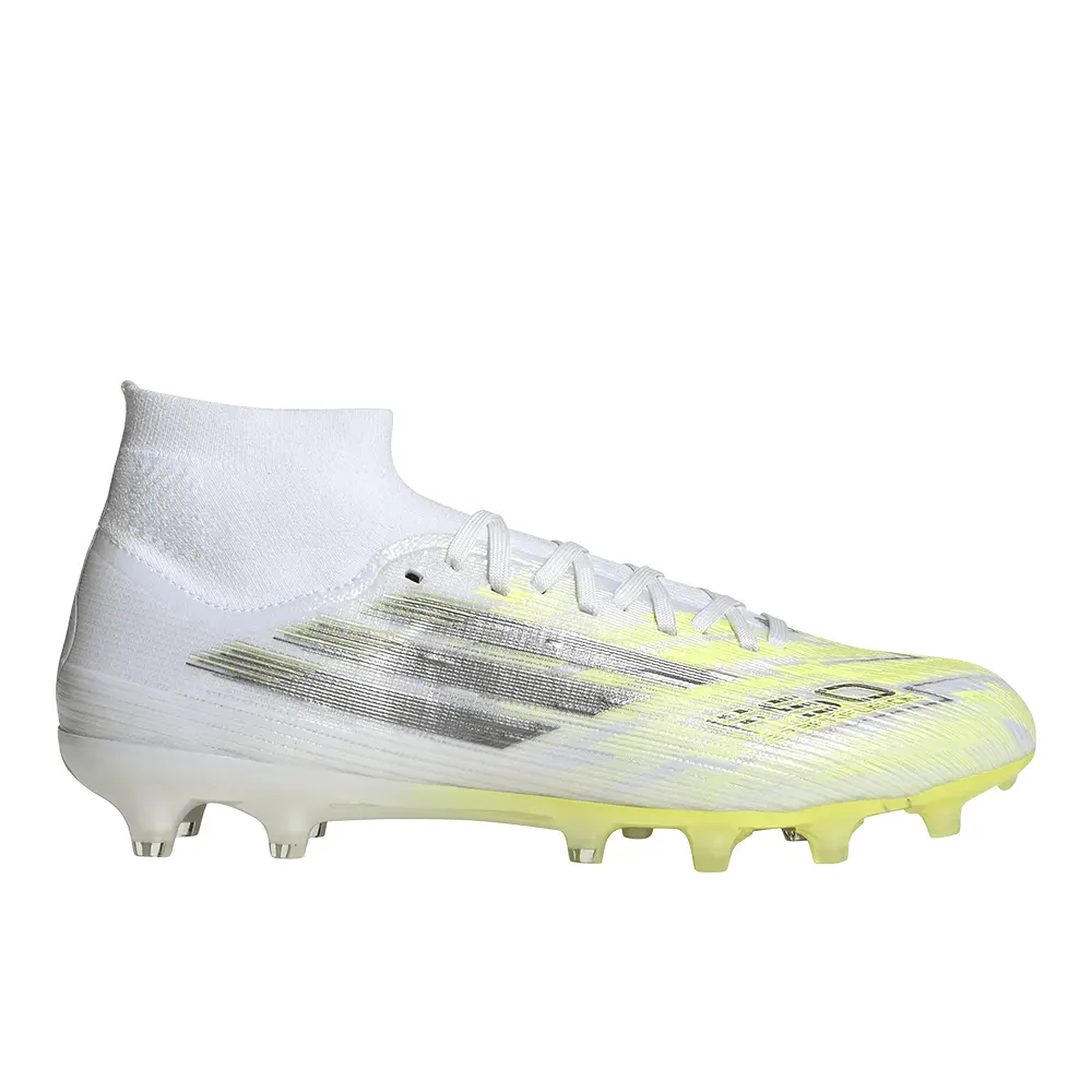 adidas Womens F50 Sparkfusion Pro Mid Cut FirmArtificial Ground Soccer Cleats  - White