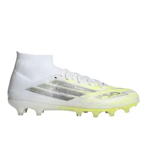 adidas Womens F50 Sparkfusion Pro Mid Cut FirmArtificial Ground Soccer Cleats  - White