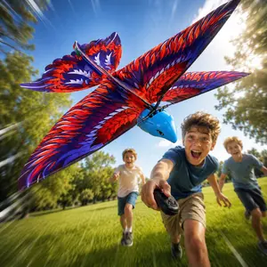 EFFUN Bionic RC Flying Bird Toy with Flapping Wings - EPP Plastic, Blue Body, Unisex Outdoor Toy for 8+ Ages, Stability-Focused, Easter Basket Candy Gift Alternative for Kids