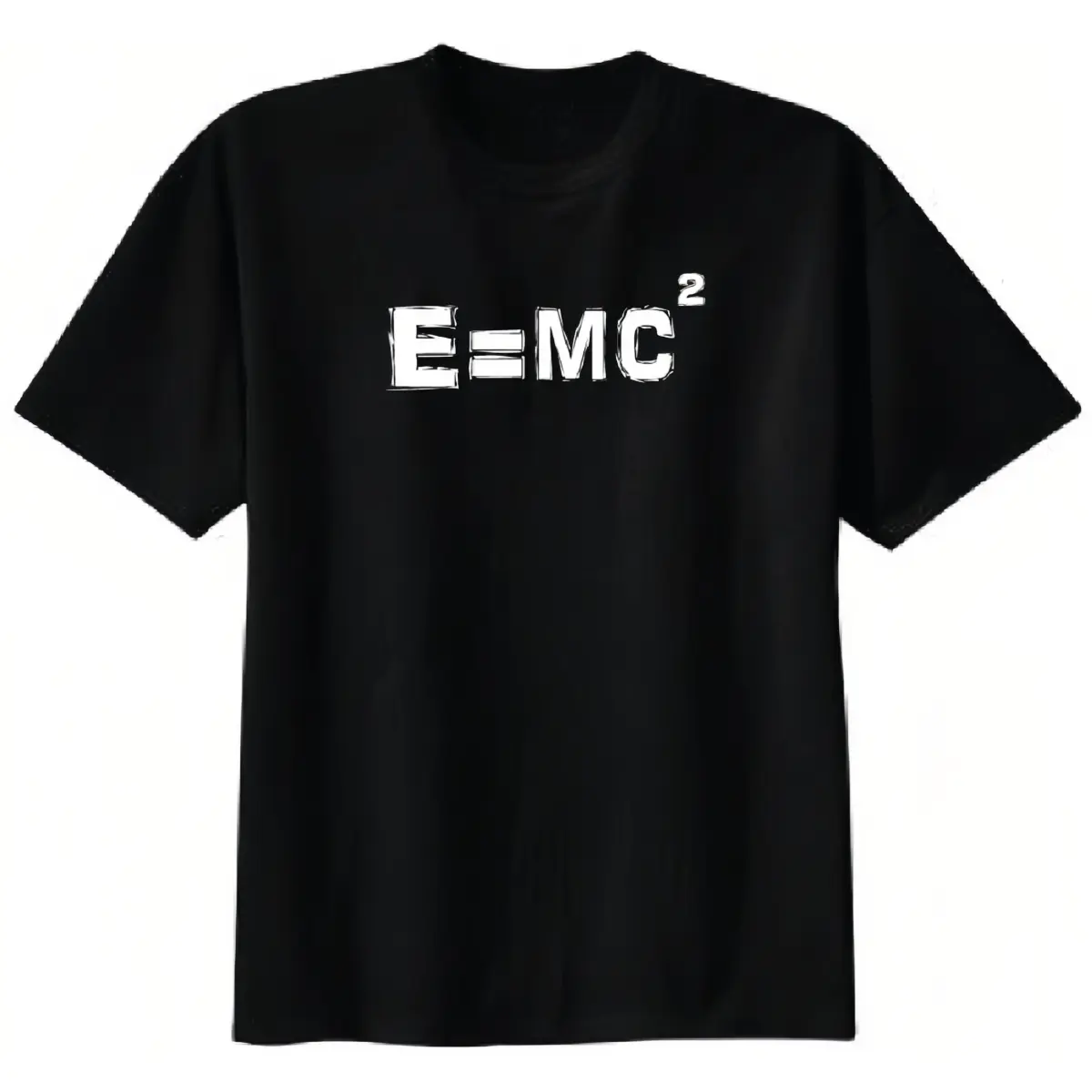 Men's Graphic T-Shirt, Distressed Vintage Einstein Science Print, Soft Cotton Shortsleeve Casual Shirt with Crew Neck, Menswear, Cold Wash, Tshirt, Top, Round Neck, Distressed Look, Graphic Print, Pre-Shrunk, Vintage Science, 100% Cotton, Cold Wash Easy