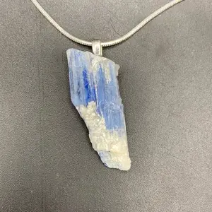 Blue kynite crystal pendant