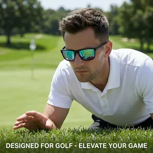 Golf Sunglasses for men UV Polarized Sunglasses Lightweight Sunglasses with UV Protection for Golfer