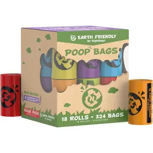 Extra Thick and Strong 18 Dog Poop Bags, Odor Blocker, 324 Count