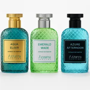 AZZURRA Parfums Ultimate Trio Bundle - 3.4oz/100ml Each - Unisex Fresh & Clean Scents - Aqua Elixir, Emerald Wade, Afternoon Azure - Eco-Friendly & Versatile Fragrances