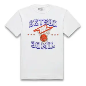 30 MIL WHITE TEE - BUCKETSQUAD Adult & Youth T-shirt